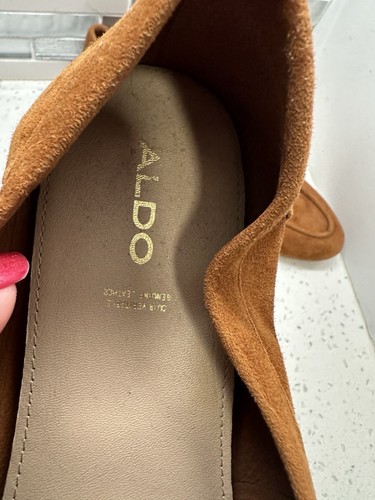 Aldo Joeya Suede Loafers in Camel / Tan Size 10 - Picture 2 of 8