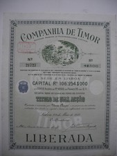 2 Titel aus Portugal / Comp. de Timor + Algodoes de Angola