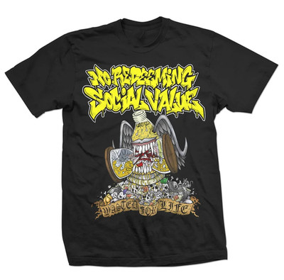 Wasted For Life NO REDEEMING SOCIAL VALUE Unisex Cotton T-Shirt BS504