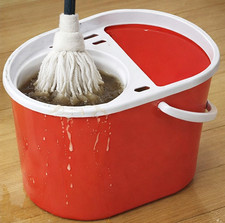 15L Mop Bucket Wringer Industrial Mopping Floor Cleaning Plastic Commercial Home