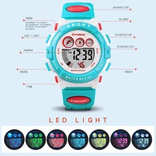Kids Boys Girls Sport Digital Watch Electronic Waterproof Wrist Watch Child Gift
