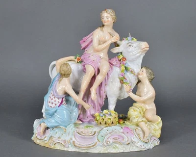 Europa auf dem Stier Kaendler Figur figure Akt Halbakt Porzellanfigur porcelain - Bild 1 von 4