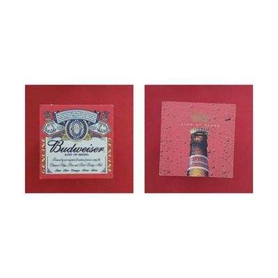 Budweiser roter Deckel, Wassertropfen Brauerei Bierdeckel Bier