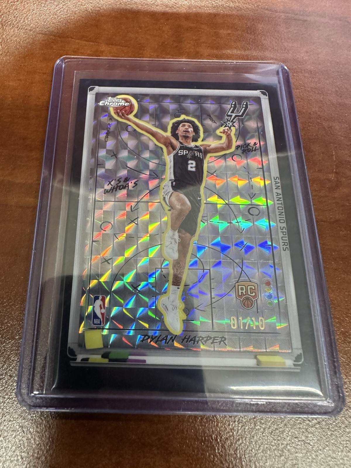 2025-26 Topps Chrome Dylan Harper X's & Whoa's Black Geo Refractor 1/10 #XW-9 RC