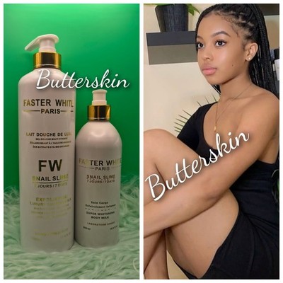 Faster White Snail Slime Shower Milk And Body Lotion.