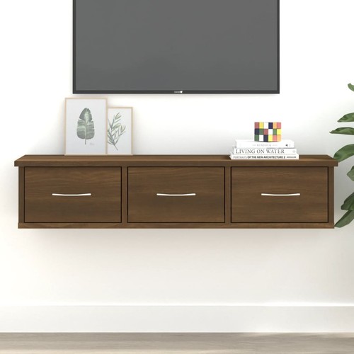 Wall-mounted Drawer Shelf Wall Rack Storage Cabinet Engineered Wood vidaXL - Picture 9 of 91