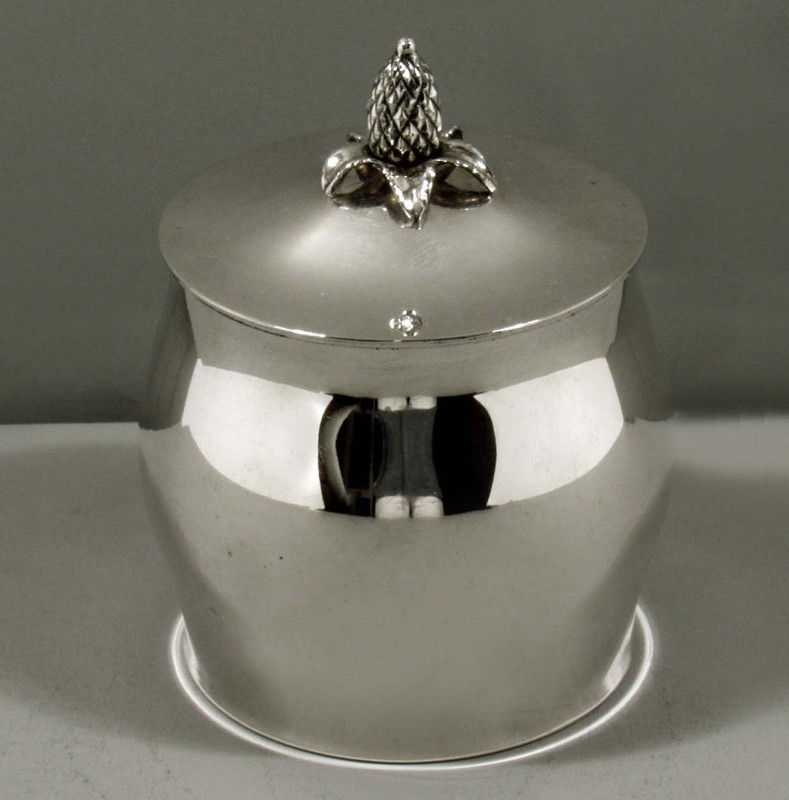 Cartier Sterling Silver Tea Caddy    1929 PAUL REVERE RE-CREATION