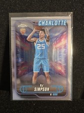 2024-25 Topps Chrome - KJ Simpson Jr. #102 Refractor (RC)