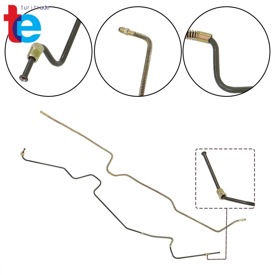 Juego de línea de freno hidráulica 4,0 L para Jeep Wrangler Tj 1997-2006 sin ABS Foto 2 de 4