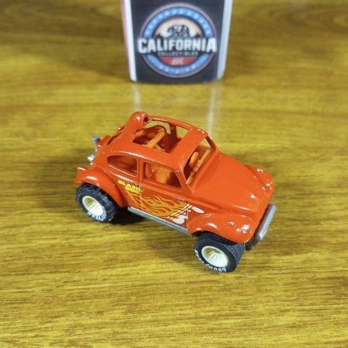 Vintage Hot Wheels Real Riders Baja Bug Red White Hubs Malaysia 1985 VW Blazin'