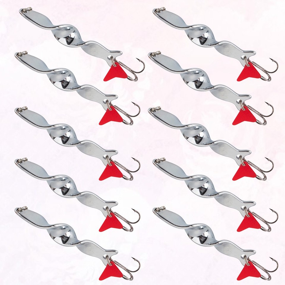 10 Pcs Electric Fishing Lure Rotation Sequins Baits Animated Luers ...