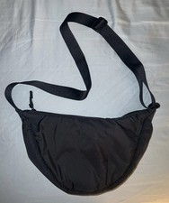 NWOT Uniqlo Black Nylon Crescent Crossbody Bag