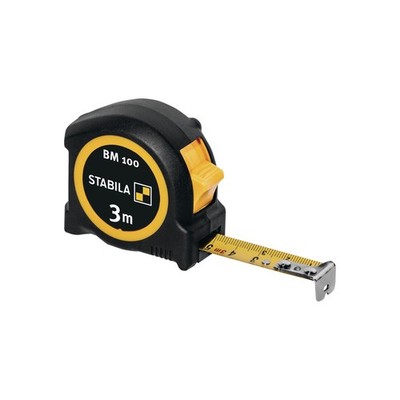STABILA Taschenrollbandmaß BM 100 EG II ABS /TPE Metall-Clip Rollmaßband Bandmaß