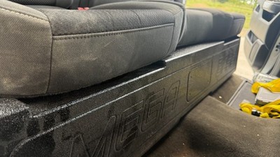 Silverado Sierra 07-18 Crew Cab Subwoofer Box Enclosure 2x12