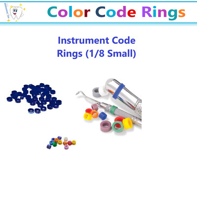 Dental Hygienist Instrument Color Code Rings Silicone Small, Large, #6 Grips