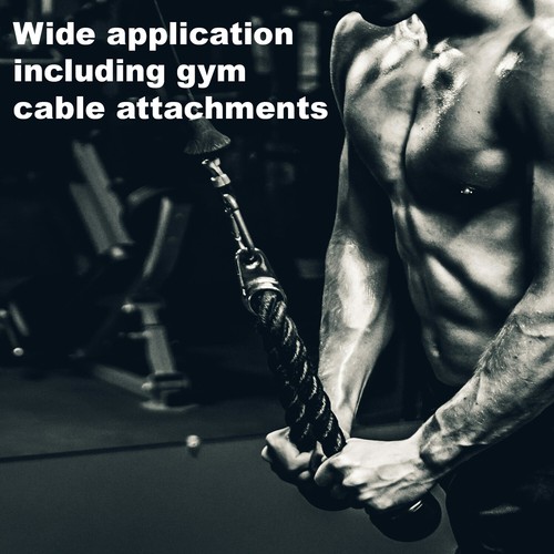 Máquina de agarre de cable para gimnasio en casa ejercicio cromo presionado hacia abajo gancho de fuerza - Imagen 2 de 7