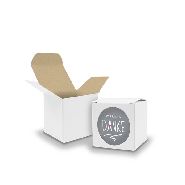 Itenga Set 24X Geschenkschachtel + Sticker Wir Sagen Danke Zum BefüLlen Hochzeit-image