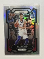 2023-24 Panini Prizm Filip Petrusev Silver Prizm Rookie Sixers #282