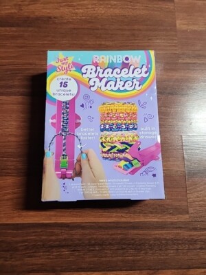 Just My Style Learn & Design Rainbow Bracelet Maker Create 15 Unique Bracelets 