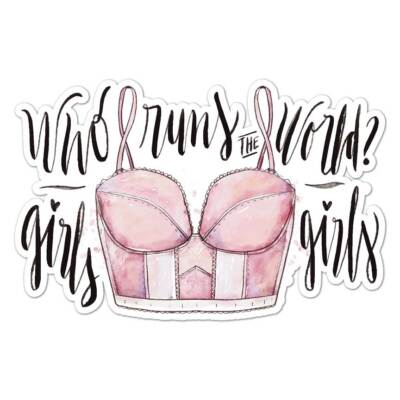 Girls Run World, Vinyl Decal Sticker, Indoor Outdoor, 3 Sizes, #7768 | eBay