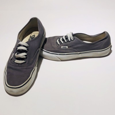gray low top vans