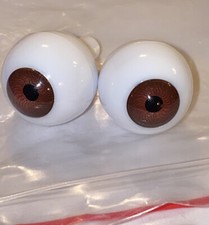 20mm Brown Tallina  s Acrylic Doll Eyes Vintage