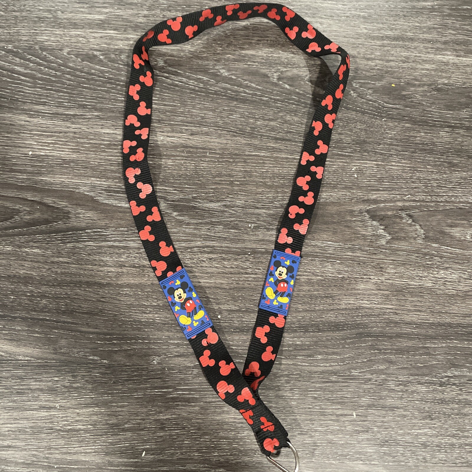 Disney Mickey Mouse Collectible Pin Trading Lanyard Key Chain 20.5” Long