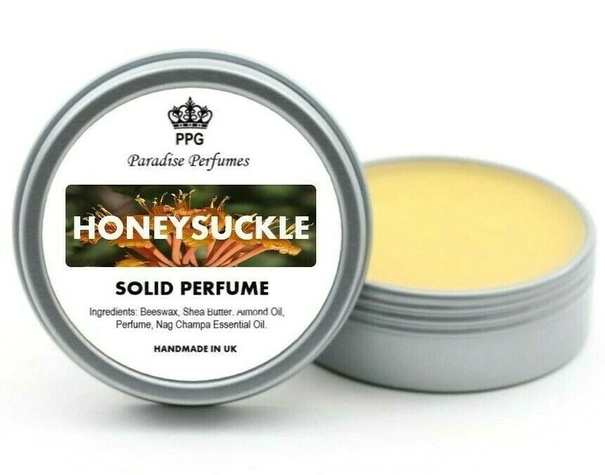 Honeysuckle Natural Solid Perfume by Paradise Perfumes Fragrance Scent Balm 15ml