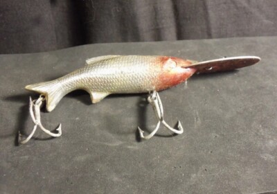 Vintage Doll Ditch Digger 5 Pouces – Leurre De Pêche Crankbait Rouge Et Argent