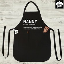 Nanny Apron Grandmother Definition Grandma Birthday Mothers Day Christmas Gift