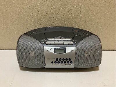 Sony CFD-S500 CD R/RW Radio Cassette Recorder Portable Stereo NO AC CORD