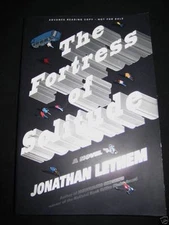 Fortress of Solitude Jonathan Lethem ARC Advance Uncorrected Proof First Edition