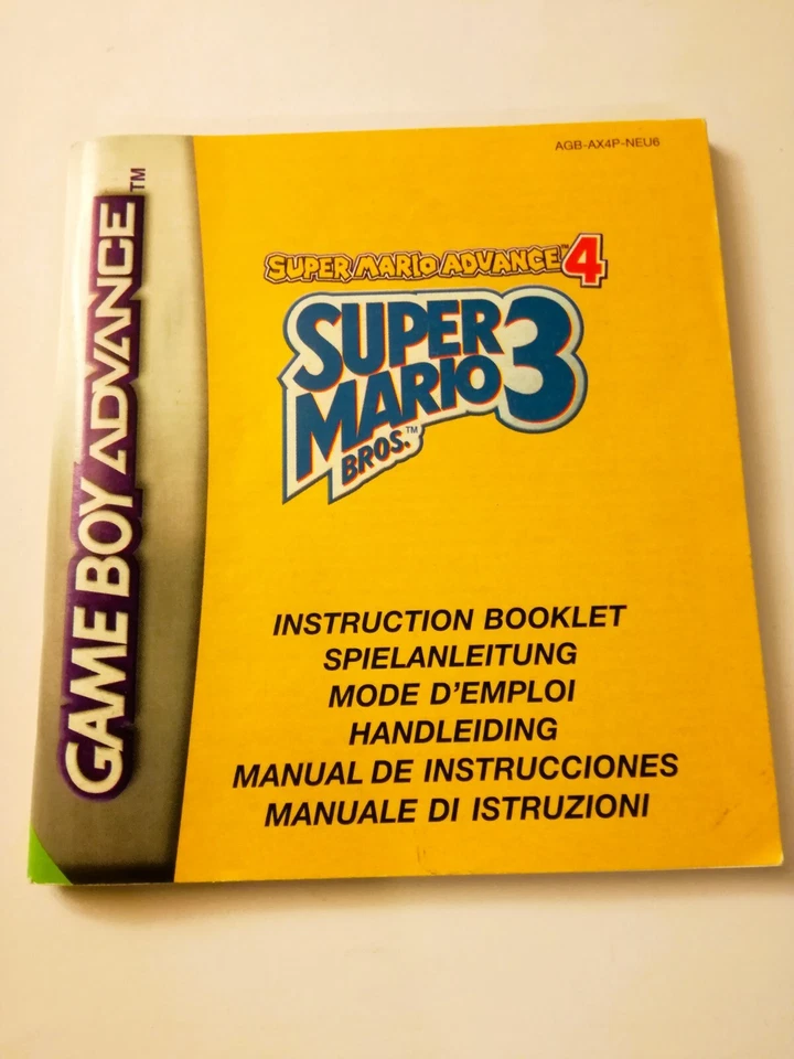 GAME BOY SUPER MARIO ADVANCE 4 SUPER MARIO 3 BROS. + SUPER MARIO 64 JAP NINTENDO - Immagine 2 di 3