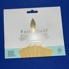 We R Memory Keepers Foil Quill Foil Sheets 4"X6" 30 Sheets/Pkg GOLD FINCH