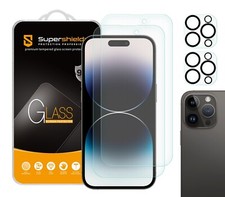 2X Anti-Glare Matte Tempered Glass Screen Protector for iPhone 14 Pro 6.1" Lens