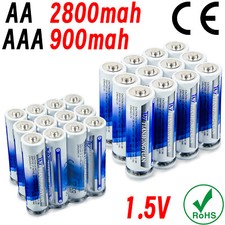 AA / AAA Alkaline Batteries 1.5V Non-rechargeable 2800mAh 900mAh Battery Lot