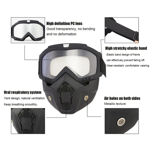 Skull Tactical Mask Paintball Airsoft Full Face Protective Vented Helmet Goggles - Picture 9 of 31