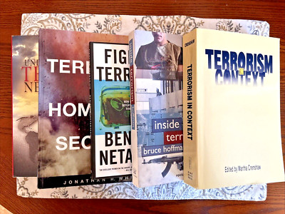Lot of 5 Terrorism Books: 1834 Pages Essentials on Strategy, History, Security