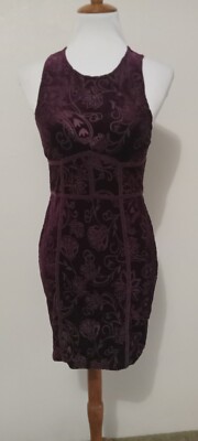 FREE PEOPLE intimately NWT Cranberry Velvet Bodycon Corset Dress M  Anthropologie