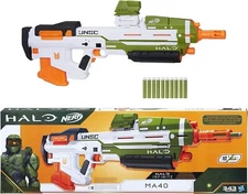 ⭐NEW⭐ 2020 Hasbro NERF Halo MA40 Motorized Dart Blaster with Game Add On/Code