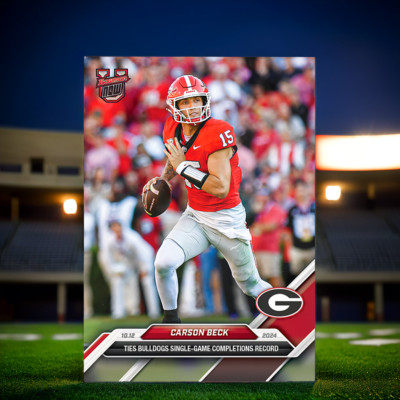 Carson Beck - 2024 Bowman U Now  Football Card 25