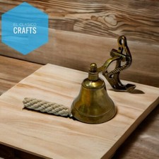 Ancoraggio campanella nave in ottone finitura antica 3" ancoraggio campana na...