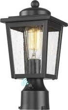 Outdoor Post Lights, Lamp Post Light Fixture Black Finish, Waterproof and Ant...
