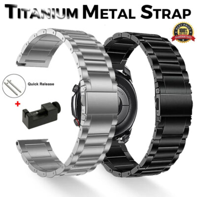 Luxus Titan Alloy Uhrenarmband Metall Armband Ersatz Titanband 20mm | 22 mm DE