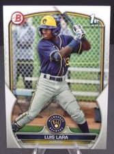 2023 Bowman Baseball 1st Prospect LUIS LARA #BP-100 Milwaukee Brewers