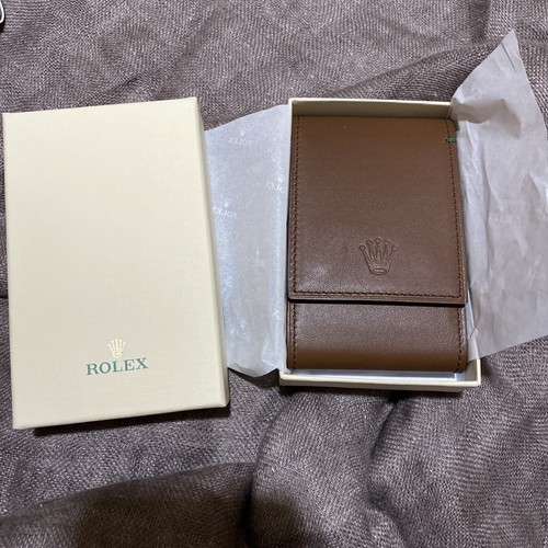Original Rolex Brown leather watch pouch / travel box - Picture 13 of 16