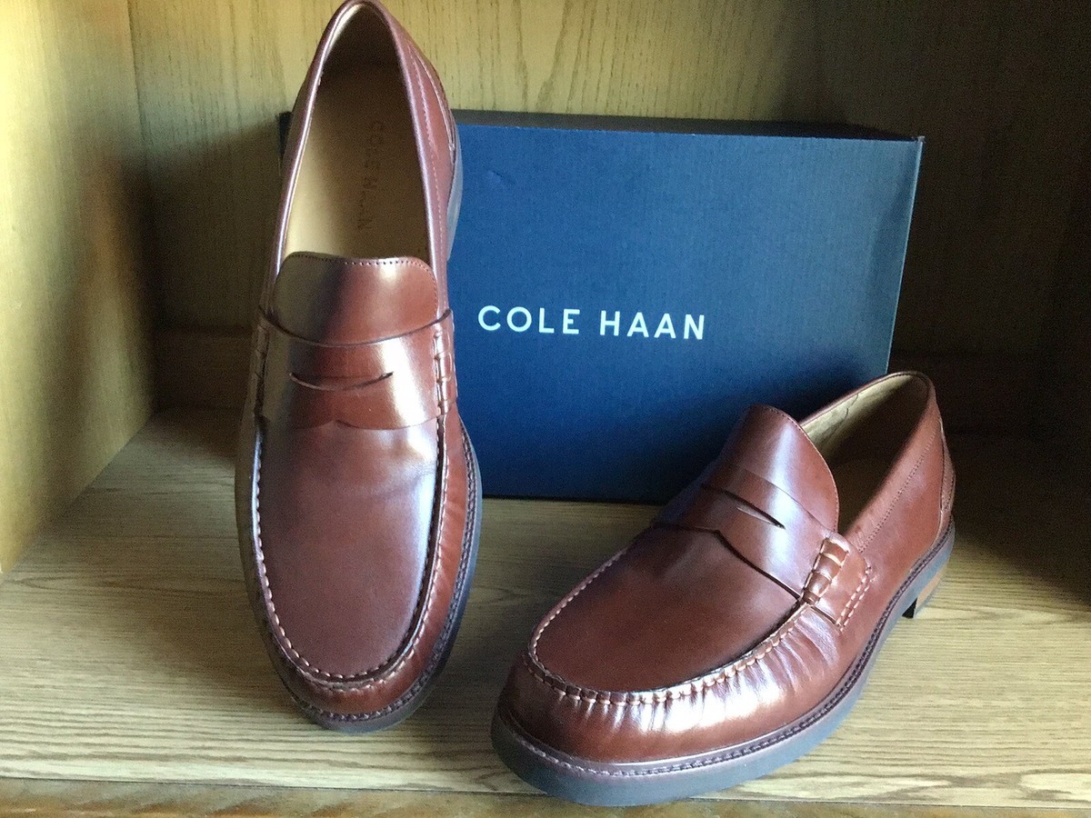 Cole Haan Pinch Prep Penny Loafer Scotch Brown Men Size 13 EU 46 C38554