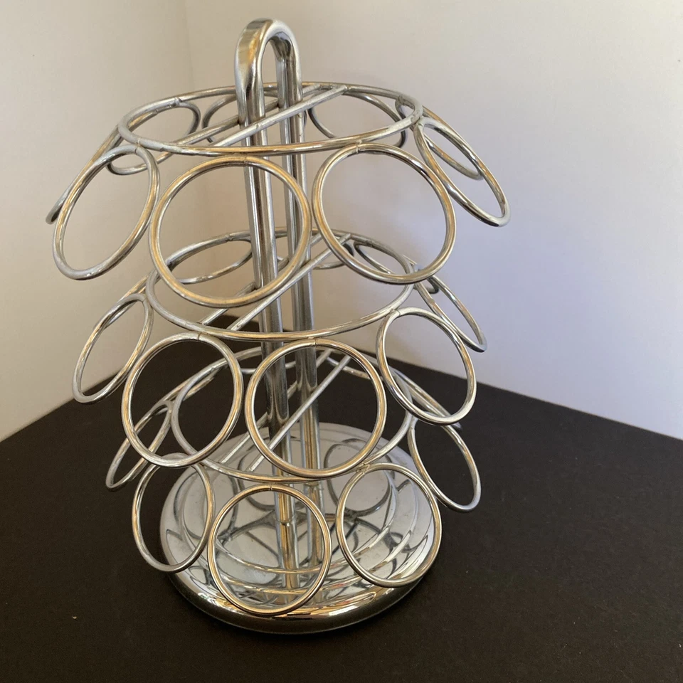 27 Keurig K Portavasos Cafetera Soporte Carrusel Almacenamiento Organizador Plateado Foto 2 de 4