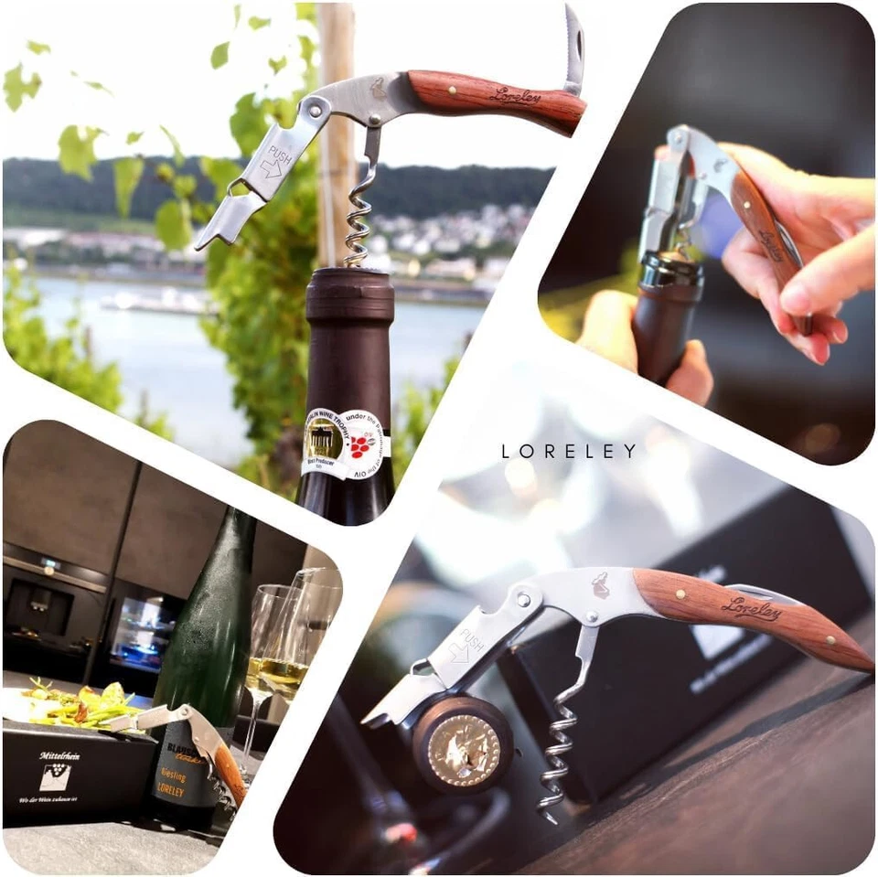 LORELEY MITTELRHEIN Germany Premium Kellnermesser | Korkenzieher | Weinöffner - Bild 4 von 4