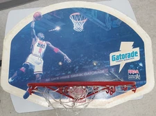 Michael Jordan Gatorade 1991-92 VTG USA  Basketball Goal Backboard Hoop 12" Rim